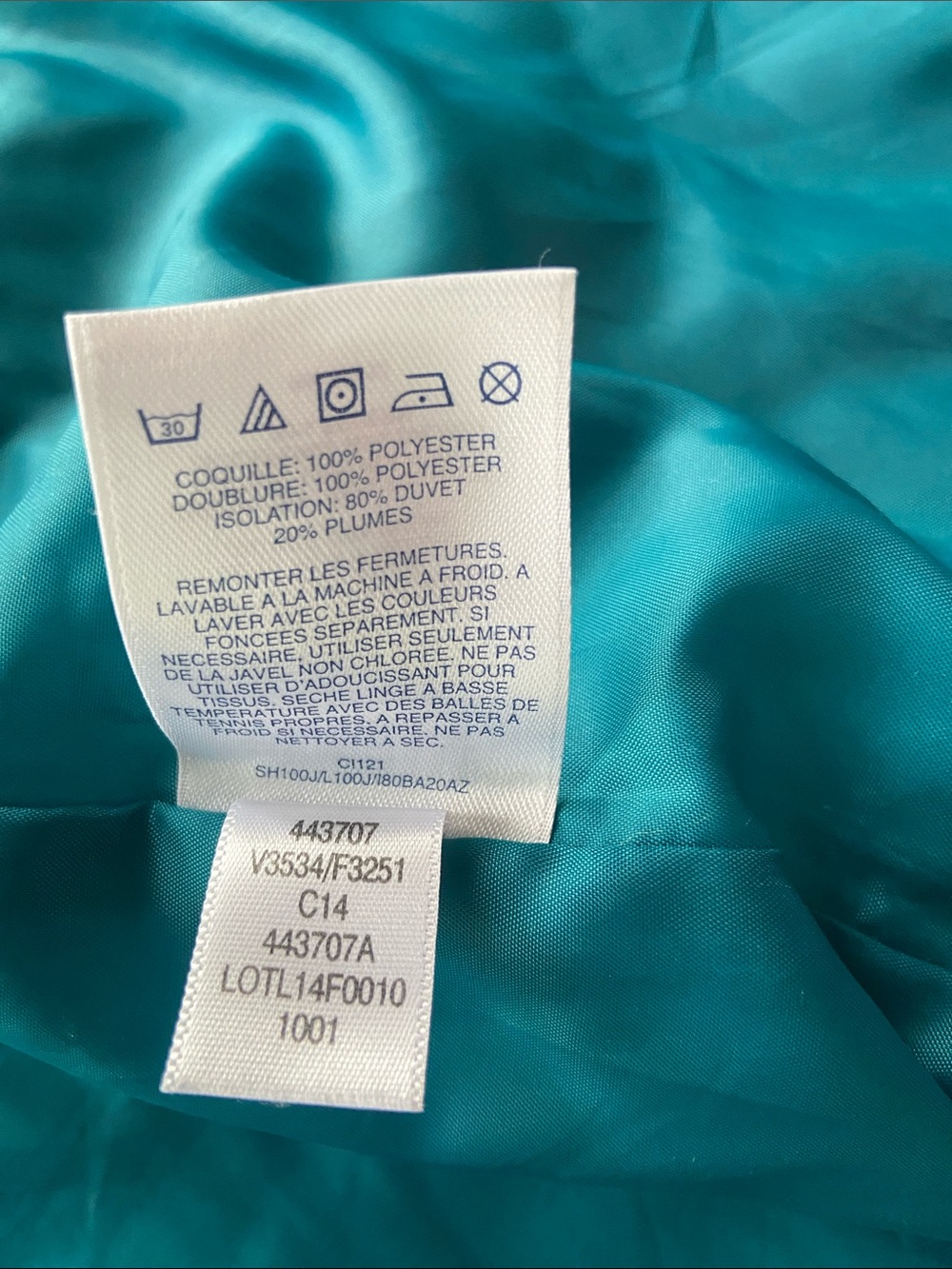 Women’s Turquoise lightweight puffer vest, Lands End, size S - Picture 6 of 16